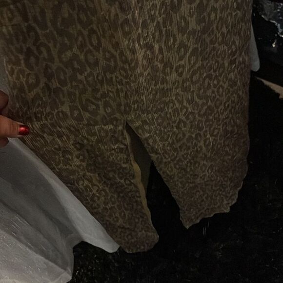 I Leopard Maxi Dress sheath slip summer sleeveless Women’s Size 12 ethnic boho - Picture 7 of 7